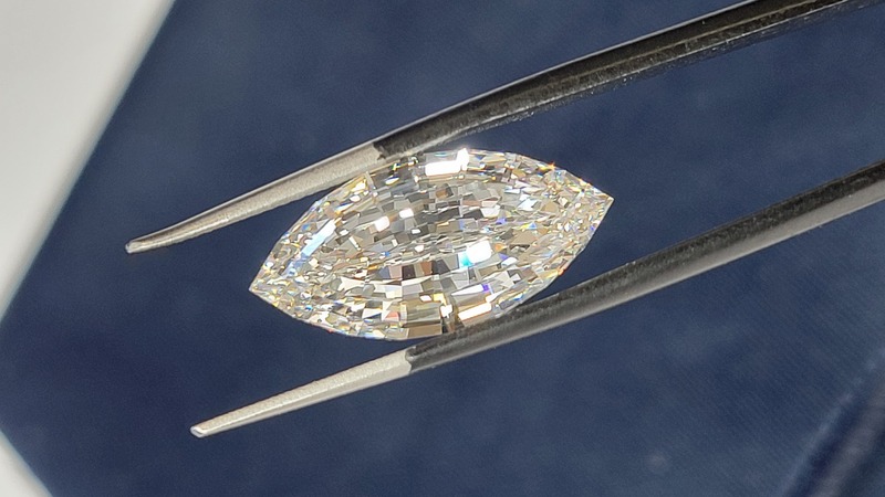 9ct step Marquise cut Lab Diamond
