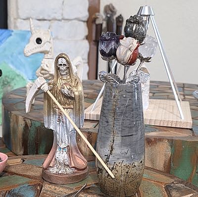 Rose Carvings with Stem