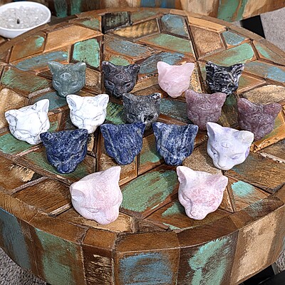 3-Eyed Cat Heads- 2 Sizes!