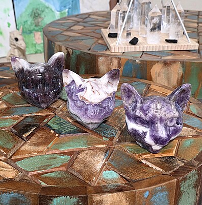 3-Eyed Cat Heads- 2 Sizes!