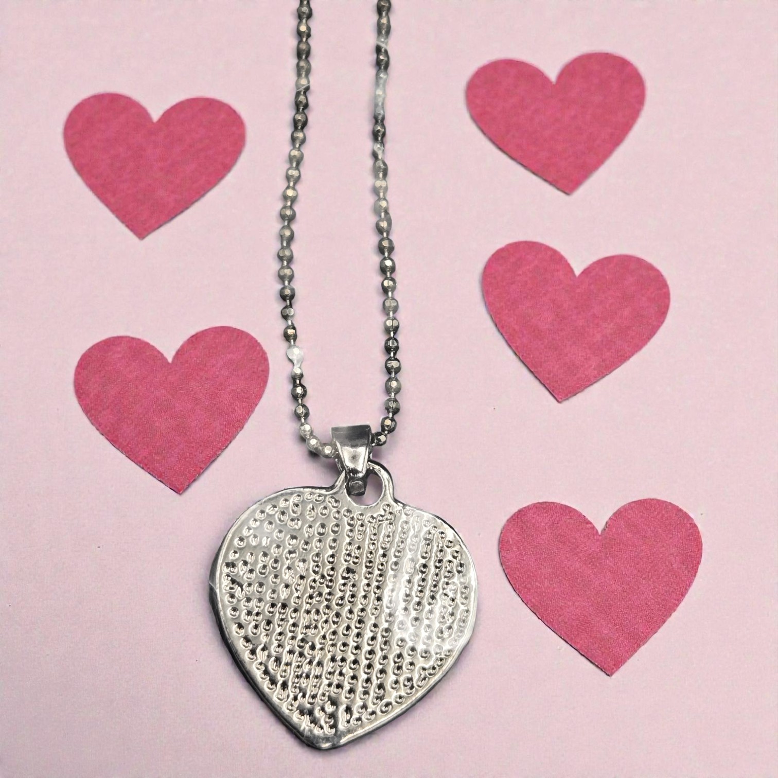 Heart Paua Shell Pendant Necklace