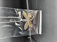 Dragonfly Paua Shell Pendant Necklace