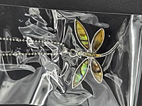 Dragonfly Paua Shell Pendant Necklace