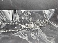 Seahorse Paua Shell Pendant Necklace