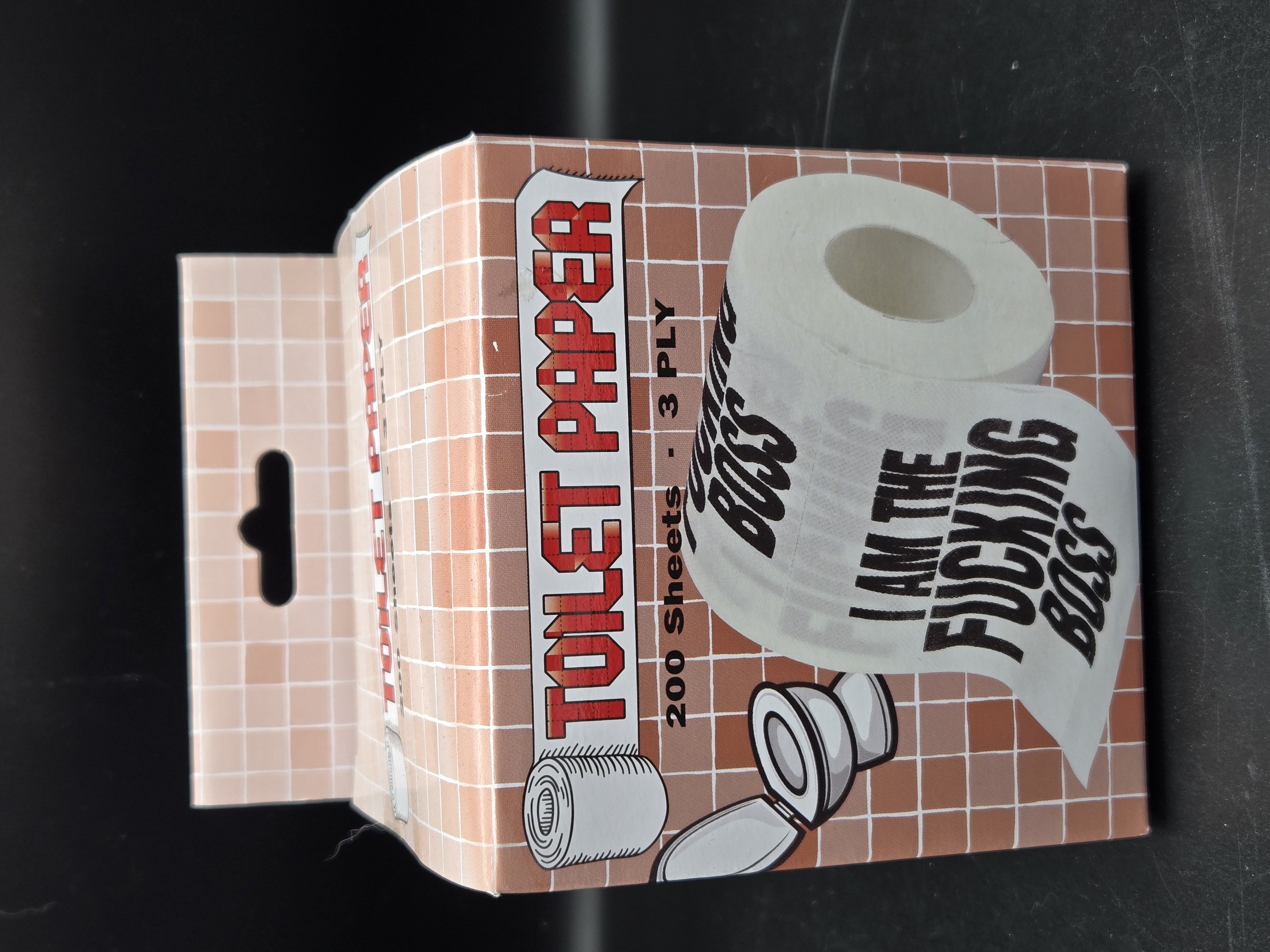 I’m the F*ckin’ Boss Toilet Paper, Funny Novelty Gag Gift