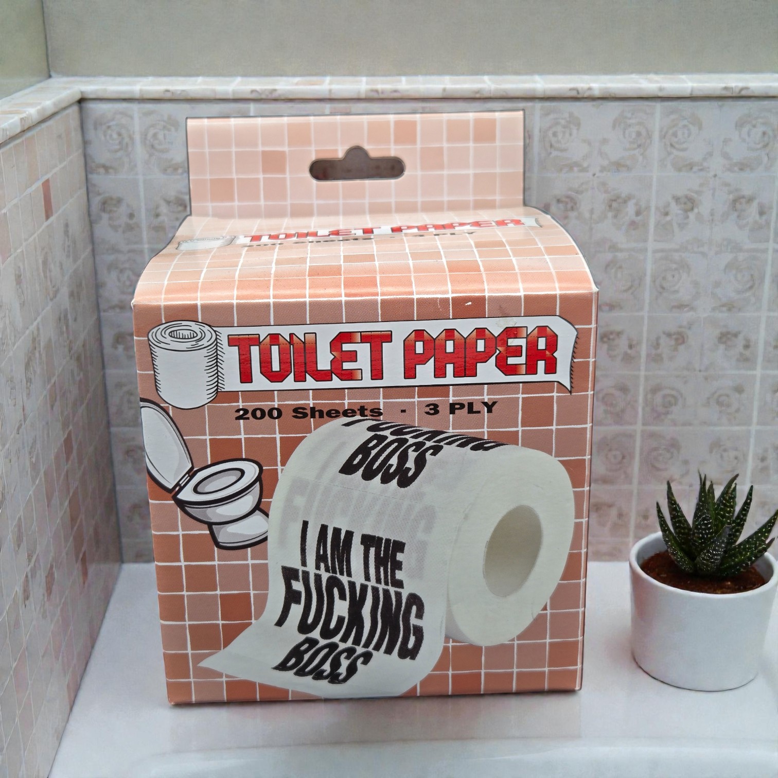 I’m the F*ckin’ Boss Toilet Paper, Funny Novelty Gag Gift