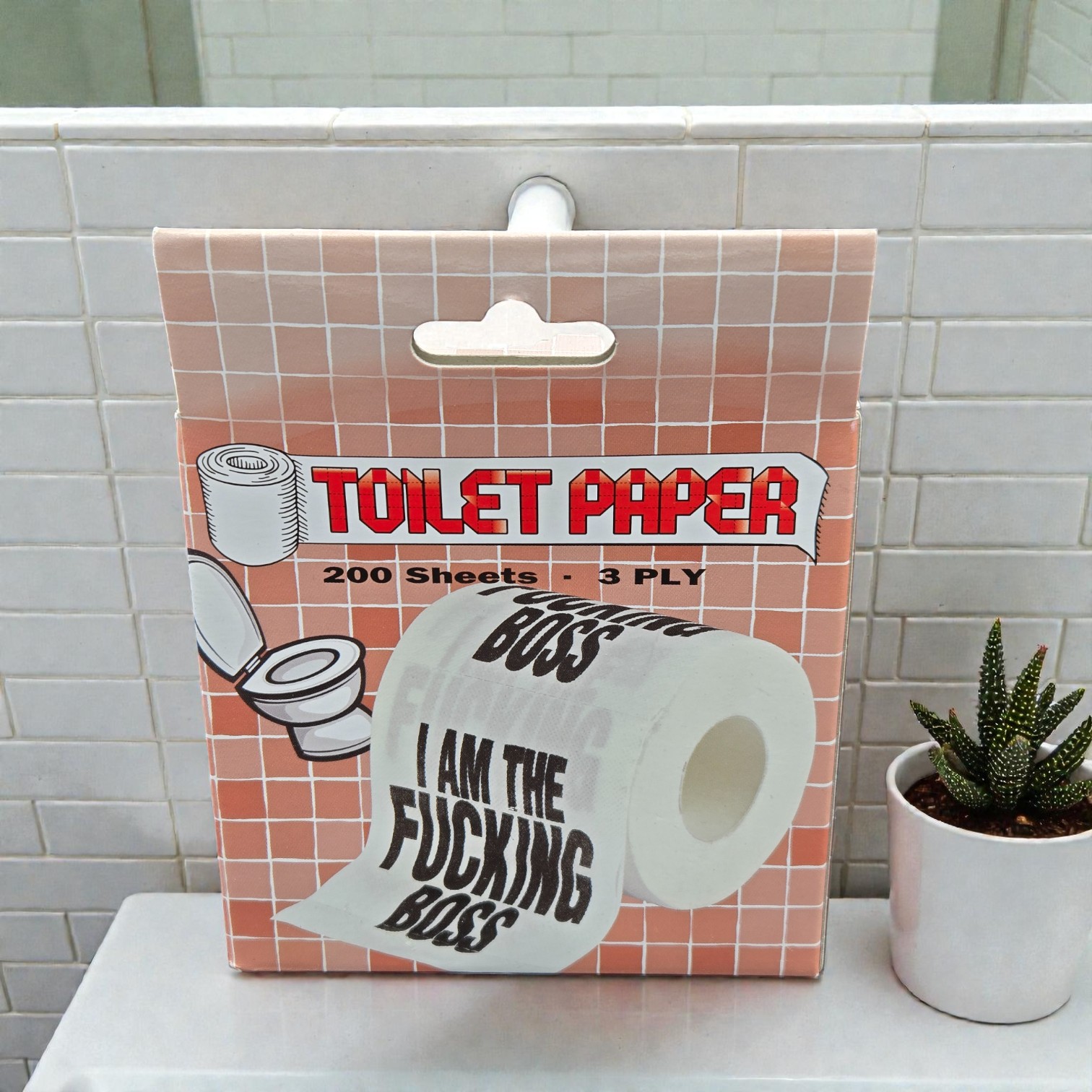 I’m the F*ckin’ Boss Toilet Paper, Funny Novelty Gag Gift