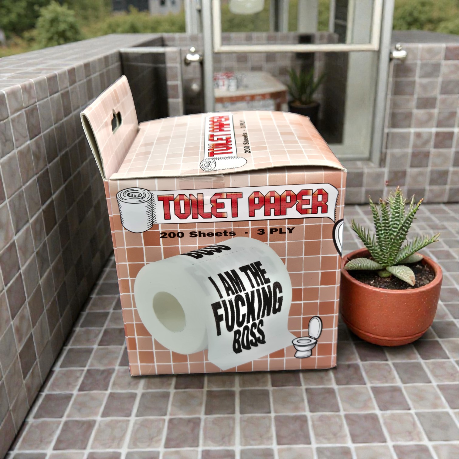 I’m the F*ckin’ Boss Toilet Paper, Funny Novelty Gag Gift