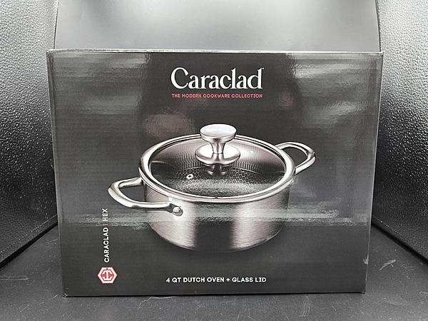 Caraclad HEX 4-Quart Dutch Oven with Glass Lid, Private Label Exclusive