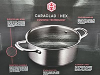 Caraclad HEX 4-Quart Dutch Oven with Glass Lid, Private Label Exclusive