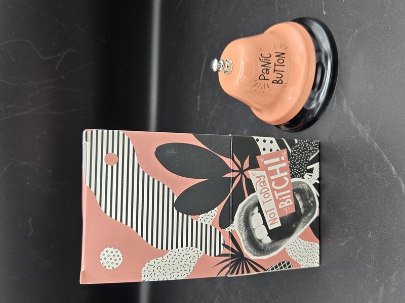 “Not Today Bitch” Panic Button Desk Bell