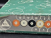 Vintage Belgian Aramith Striped Pool Balls, 2¼" Set