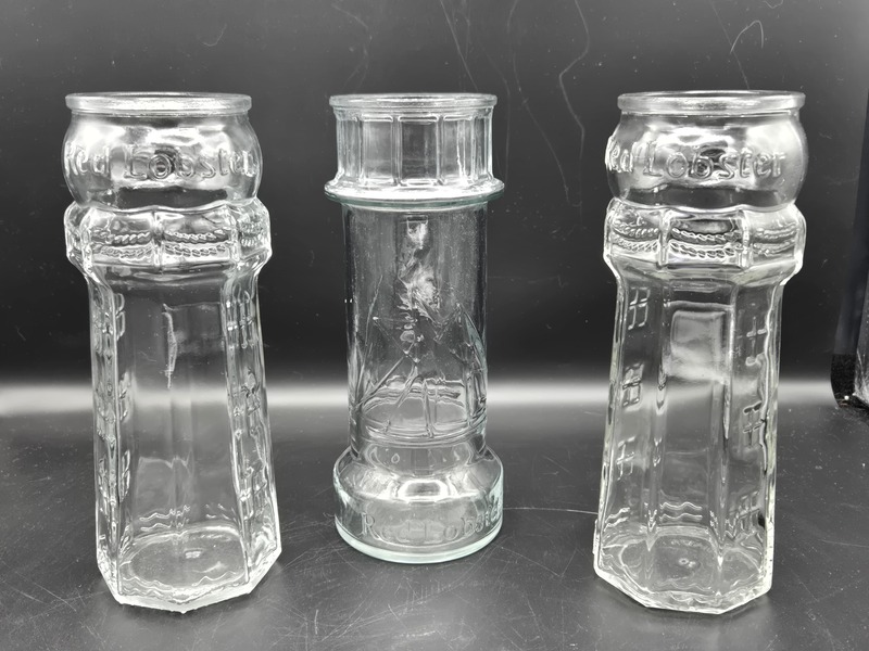 Vintage Red Lobster Lighthouse Glass Set (1980s–1990s)