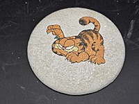 Vintage 1980s Garfield Glitter Wall Plaque Set, Handmade Plaster Art
