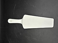 Vintage Ceramic Cake Server with Colorful Fruit Basket Design