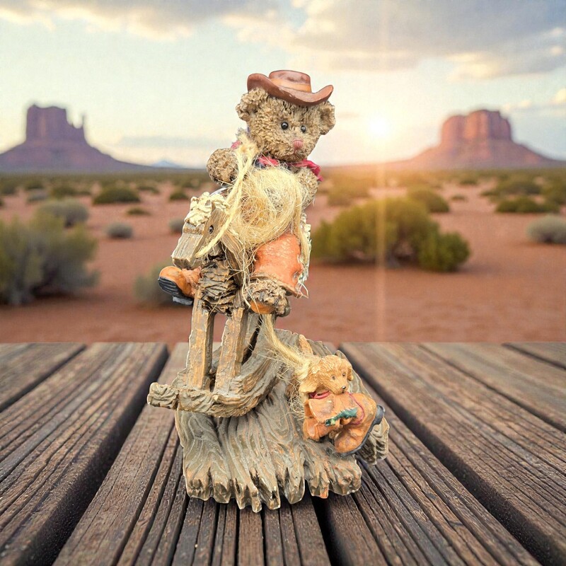 Vintage 1995 Cottage Collectibles “Round ’Em Up” Figurine by GANZ