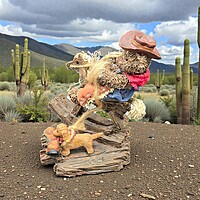 Vintage 1995 Cottage Collectibles “Round ’Em Up” Figurine by GANZ