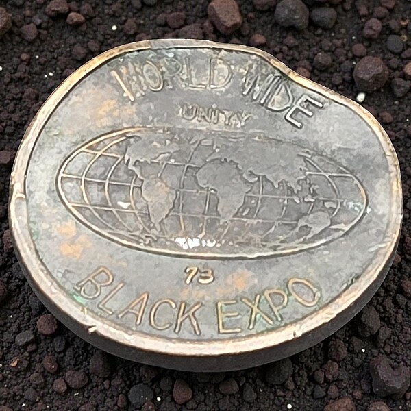 Vintage 1973 Worldwide Black Expo Commemorative Coin, RFK Stadium