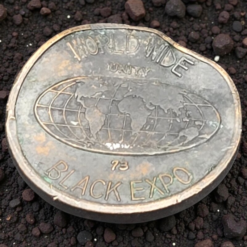 Vintage 1973 Worldwide Black Expo Commemorative Coin, RFK Stadium