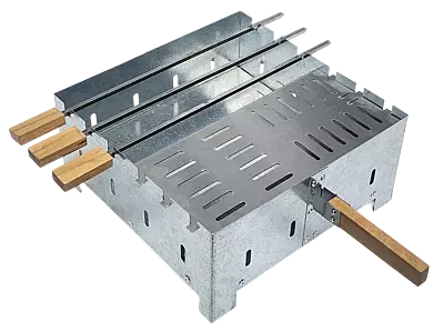 شواية كورية مربعة مقاس 30 مع اسياخ وجريل