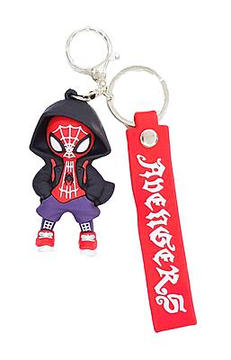 Superhero 3D Spider Man with Black Hoodie Keychain