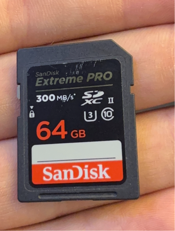 Sandisk 64GB V90 300mb\S Used
