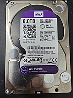 WD Purple 6TB Surveillance Hard Disk Drive - 5400 RPM Class SATA 6 Gb/s 64MB Cache 3.5 Inch - WD60PURX