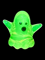 Uranium Green Borosilicate Glass Ghost Figurine