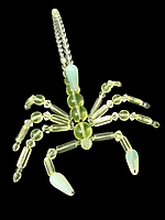 Handmade Uranium Glass Scorpion Figurine