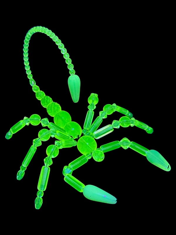 Handmade Uranium Glass Scorpion Figurine