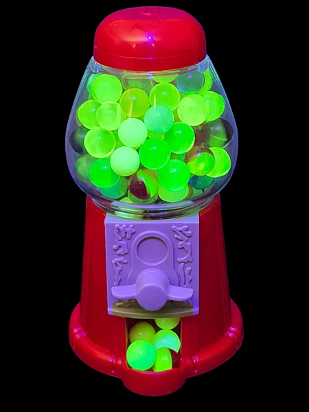 Uranium Glass Gumball Machine