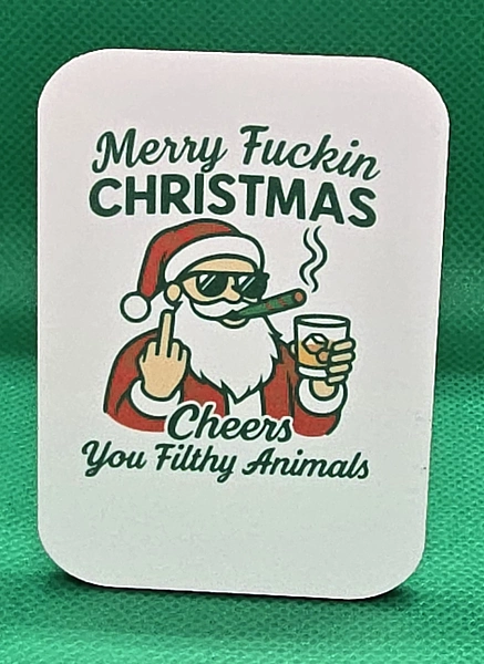 Filthy Animals Christmas magnet