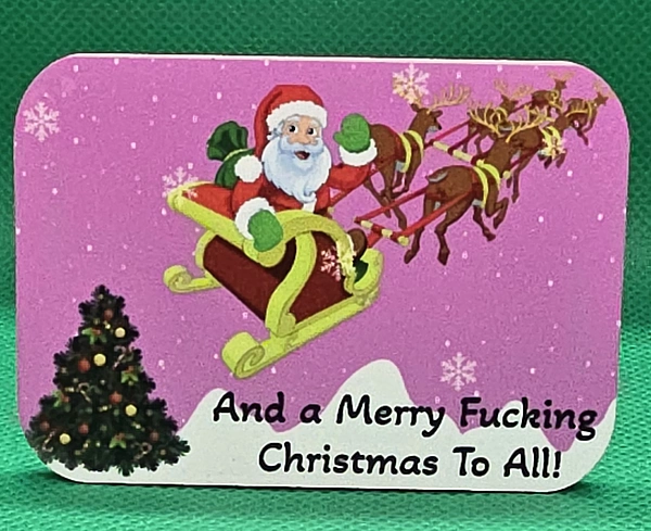 Merry Fucking Christmas Santa magnet