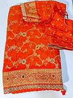 J437: Ready To Ship Beautiful Pure Munga Crepe Saree With All Over Sequnce Work With Stitched Blouse J437: Ready To Ship Beautiful Pure Munga Crepe Saree With All Over Sequnce Work With Stitched Blouse