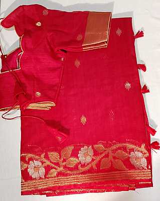 J128: Ready To Ship Beautiful Saree With Stitched Blouse