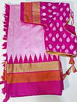 J454: Ready To Ship Beautiful Pure Ikkat Saree With Stitched Blouse J454: Ready To Ship Beautiful Pure Ikkat Saree With Stitched Blouse