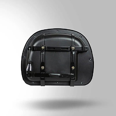 STUDDS SIDE BOX CRUISER WITH MAIN FRAME WITH UNIVERSAL FITMENT CLAMPS (RIGHT) GUN GREY