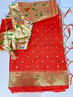 J426: Ready To Ship Beautiful Paithani Saree With Stitched Blouse