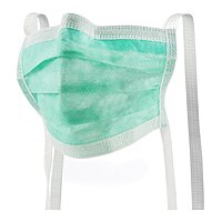 McKesson Surgical Mask, ASTM Level 1, Anti-Fog, Tie Closure, One Size Fits Most