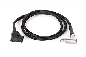 Wooden Camera D-Tap to RED® DSMC1™, DSMC2™ (Braided Flex Cable) - D-Tap to RED DSMC1, DSMC2 (Braided Flex Cable) - Right Angle