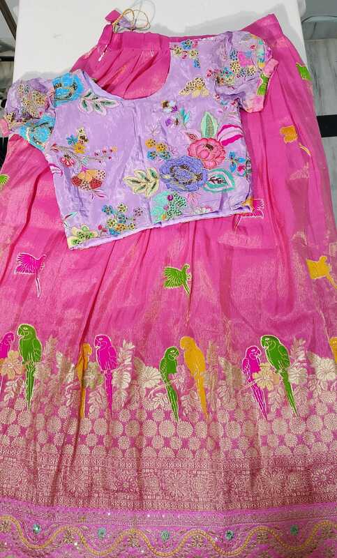 C1: Ready To Ship Beautiful Kids Lehenga Set C1: Ready To Ship Beautiful Kids Lehenga Set
