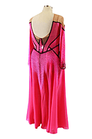 Amazing Hot Pink Smooth Gown