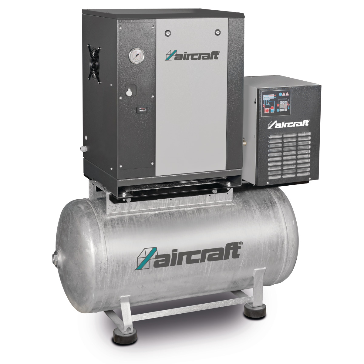 AIRCRAFT A-MICRO SE 4.0-08-200 K – Screw Compressor With Ribbed Belt Drive On Container With Mounted Refrigeration Dryer