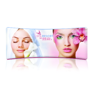 20ft Curve Tension Fabric Backdrop (Single or Double Side Print) 20ft Curve Tension Fabric Backdrop (Single or Double Side Print)