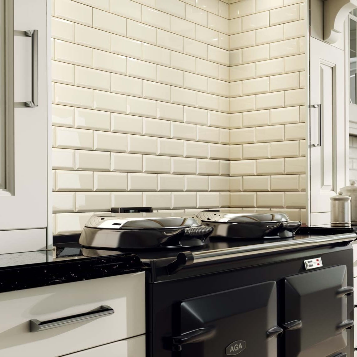 Faianta FABRESA, BISELADO CREMA BX, 17333, 10X20