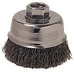 3" CRIMP WIRE CUP BRUSH.014" ST FILL 5/8"-11