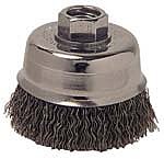 3" CRIMP WIRE CUP BRUSH.014" ST FILL 5/8"-11