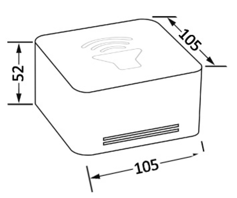 Q Box white diaphragm horn