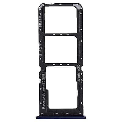 Amazkart Dual SIM Tray Sim Card Slot Holder for Oppo K1 (Black)