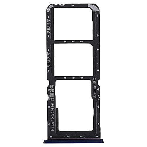 Amazkart Dual SIM Tray Sim Card Slot Holder for Oppo K1 (Black)